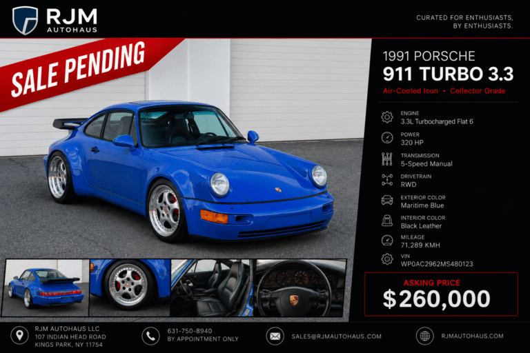 1991 Porsche 911 turbo 3.3 l